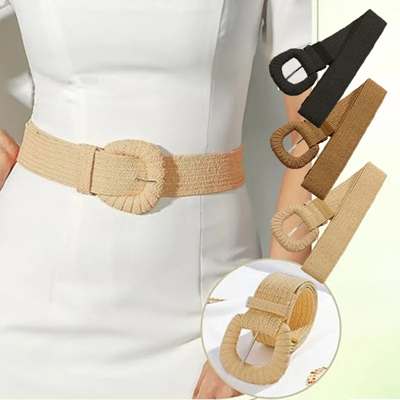 1 шт., новые ретро женские летние ремни с пряжкой, модные женские плетеные широкие ремни, дизайнерский тканый эластичный пояс из соломенной травы для девочек
1 шт., новые ретро женские летние ремни с пряжкой, модные женские плетеные широкие ремни, дизайнерский тканый эластичный пояс из соломенной травы для девочек