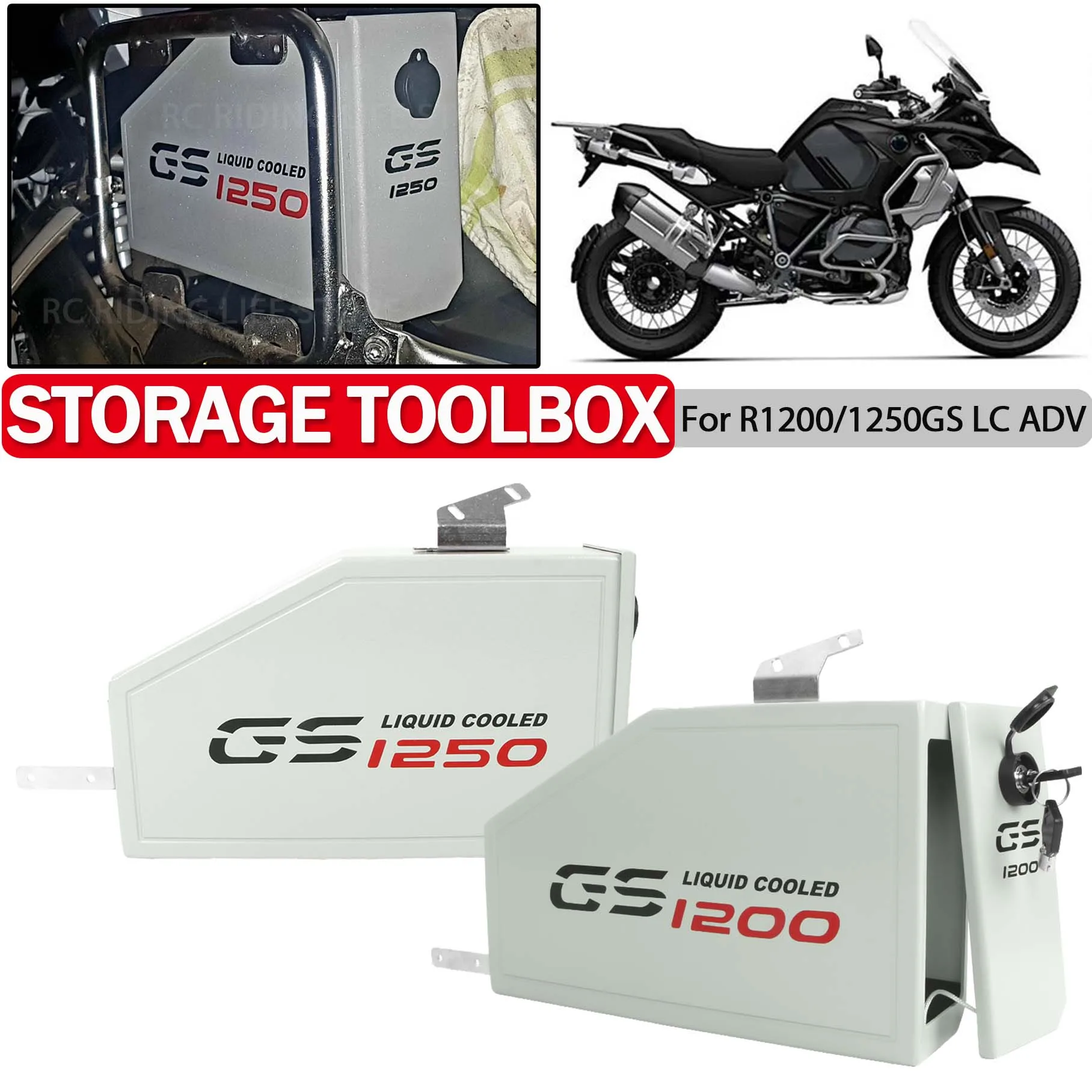 Motorcycle Toolbox For BMW R1200GS R1250GS LC ADV R 1200GS 1250GS Adventure R1200 R1250 GS GSA Left Side Bracket Case Tool Box
Motorcycle Toolbox For BMW R1200GS R1250GS LC ADV R 1200GS 1250GS Adventure R1200 R1250 GS GSA Left Side Bracket Case Tool Box