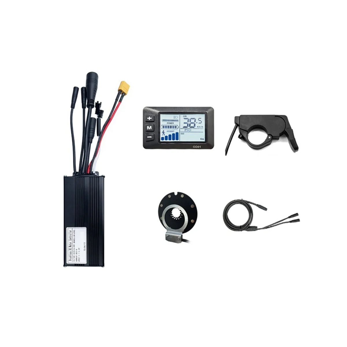 Controller System 30A 36V/48V 750W/1000W Motor GD01 with Universal Controller Small Kit
Controller System 30A 36V/48V 750W/1000W Motor GD01 with Universal Controller Small Kit