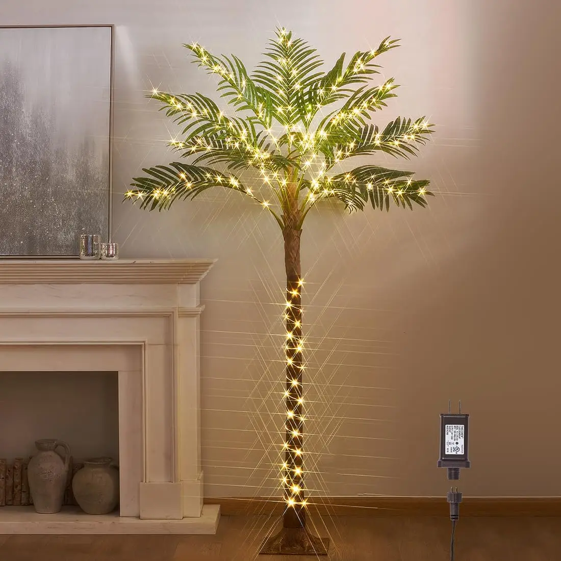 6FT Palm Tree with 220 LED Lights, Plug in Fairy Light Tree for Indoor Outdoor Patio Pool Decor
6FT Palm Tree with 220 LED Lights, Plug in Fairy Light Tree for Indoor Outdoor Patio Pool Decor