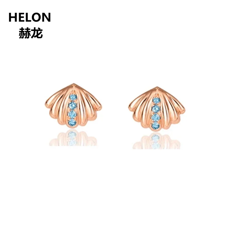 Solid 18k Rose Gold Natural Blue Diamonds Earrings for Women Engagement Wedding Party Jewelry Fine Stud Earrings
Solid 18k Rose Gold Natural Blue Diamonds Earrings for Women Engagement Wedding Party Jewelry Fine Stud Earrings