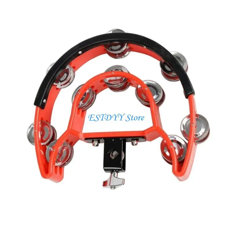 G6DE Half Moon Hi-hat Tambourine Double Row Tambourine Easy to Use
G6DE Half Moon Hi-hat Tambourine Double Row Tambourine Easy to Use