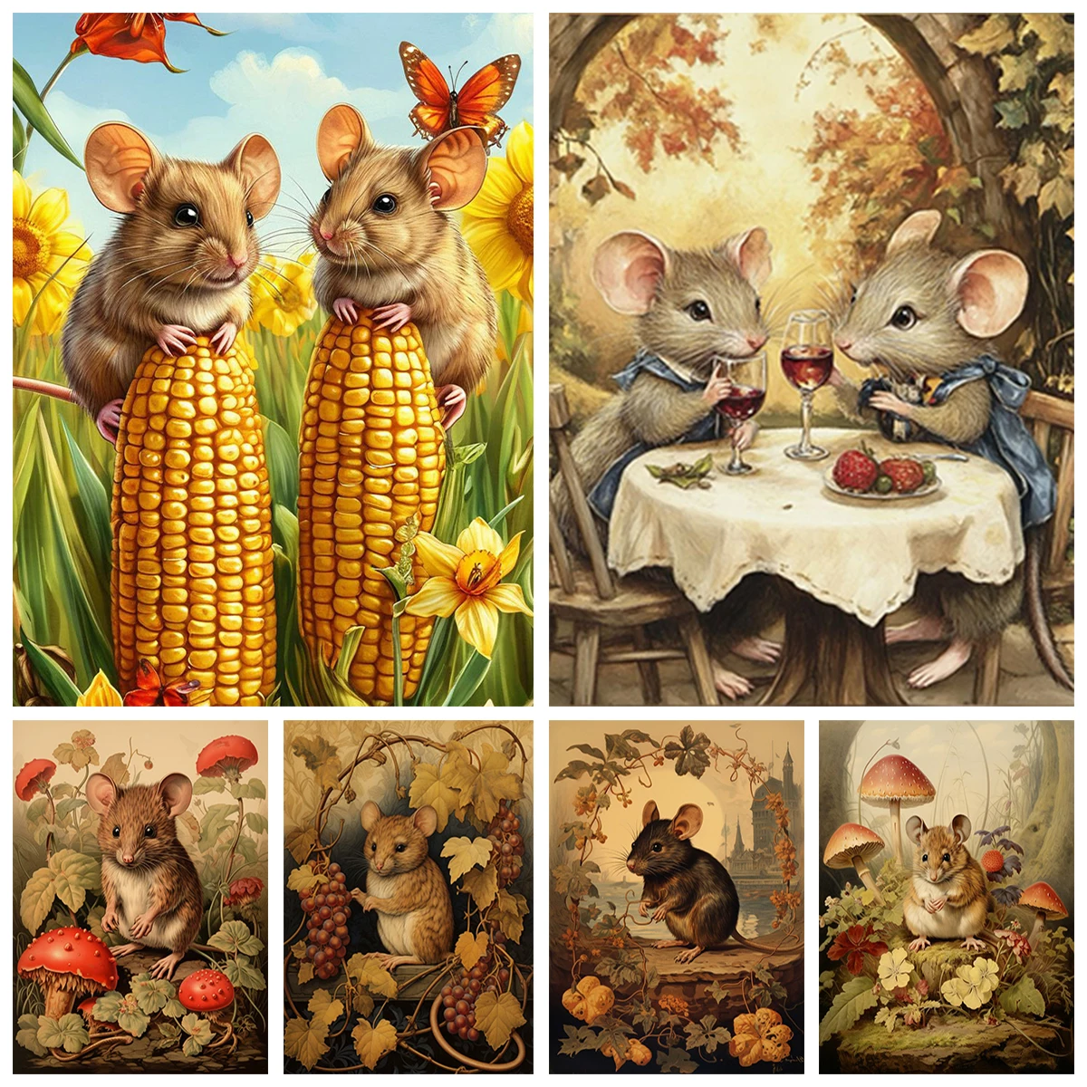 Beautiful Flower Rat DIY Diamond Paintings Vintage Hamster Mouse Portrait Diamond Embroidery Home Decoration Kids Gifts
Beautiful Flower Rat DIY Diamond Paintings Vintage Hamster Mouse Portrait Diamond Embroidery Home Decoration Kids Gifts