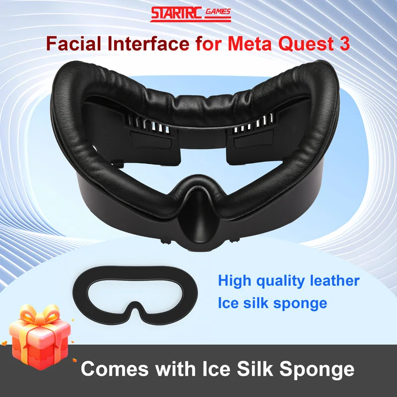 3 In 1 Face Mask Cover for Meta Quest 3 VR Accessory PU Leather/Ice Silk Foam Facial Interface Replacement Pad Upgraded Version
3 In 1 Face Mask Cover for Meta Quest 3 VR Accessory PU Leather/Ice Silk Foam Facial Interface Replacement Pad Upgraded Version