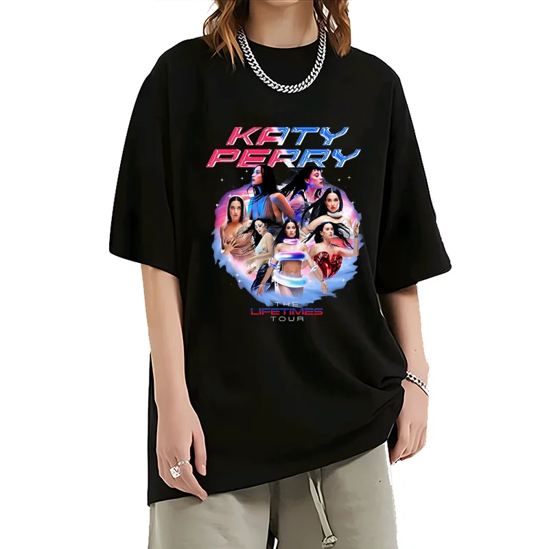 Katy Perry The Lifetimes Tuor print T Shirt Men Women's Short Sleeve Fashion Cotton Oversized t-shirt Unisex Y2k Tops Streetwear
Katy Perry The Lifetimes Tuor print T Shirt Men Women's Short Sleeve Fashion Cotton Oversized t-shirt Unisex Y2k Tops Streetwear