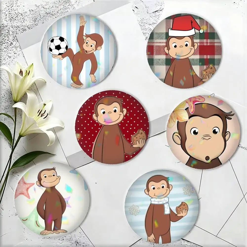 Cute M-Mokey GeorGes Curious 25 32 44 58 75mm Badges Personalized Round Brooches Pins Accessory Gift
Cute M-Mokey GeorGes Curious 25 32 44 58 75mm Badges Personalized Round Brooches Pins Accessory Gift