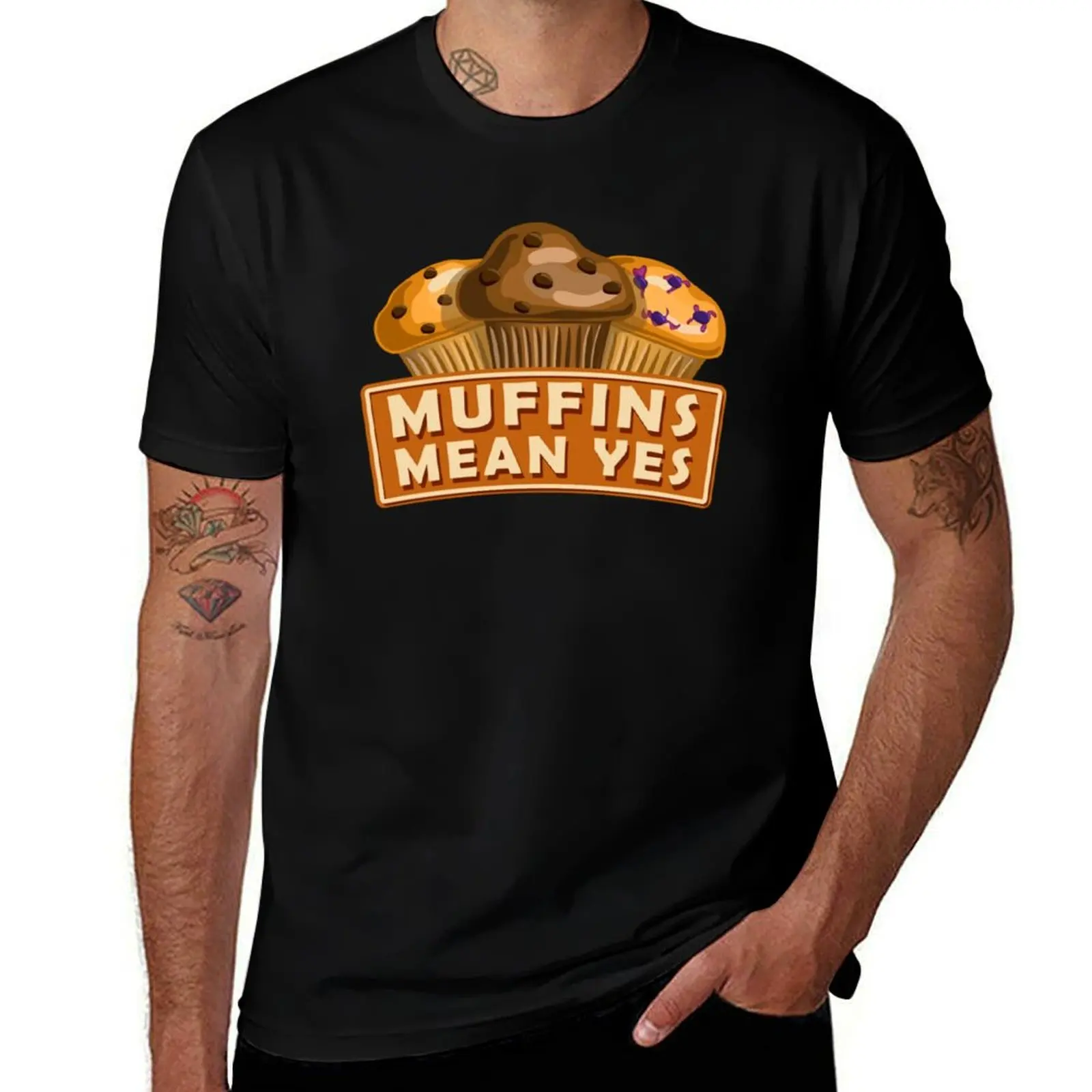 Muffins Mean Yes T-Shirt graphic tee shirt plus size tops Funny t-shirts anime tshirt mens clothing
Muffins Mean Yes T-Shirt graphic tee shirt plus size tops Funny t-shirts anime tshirt mens clothing