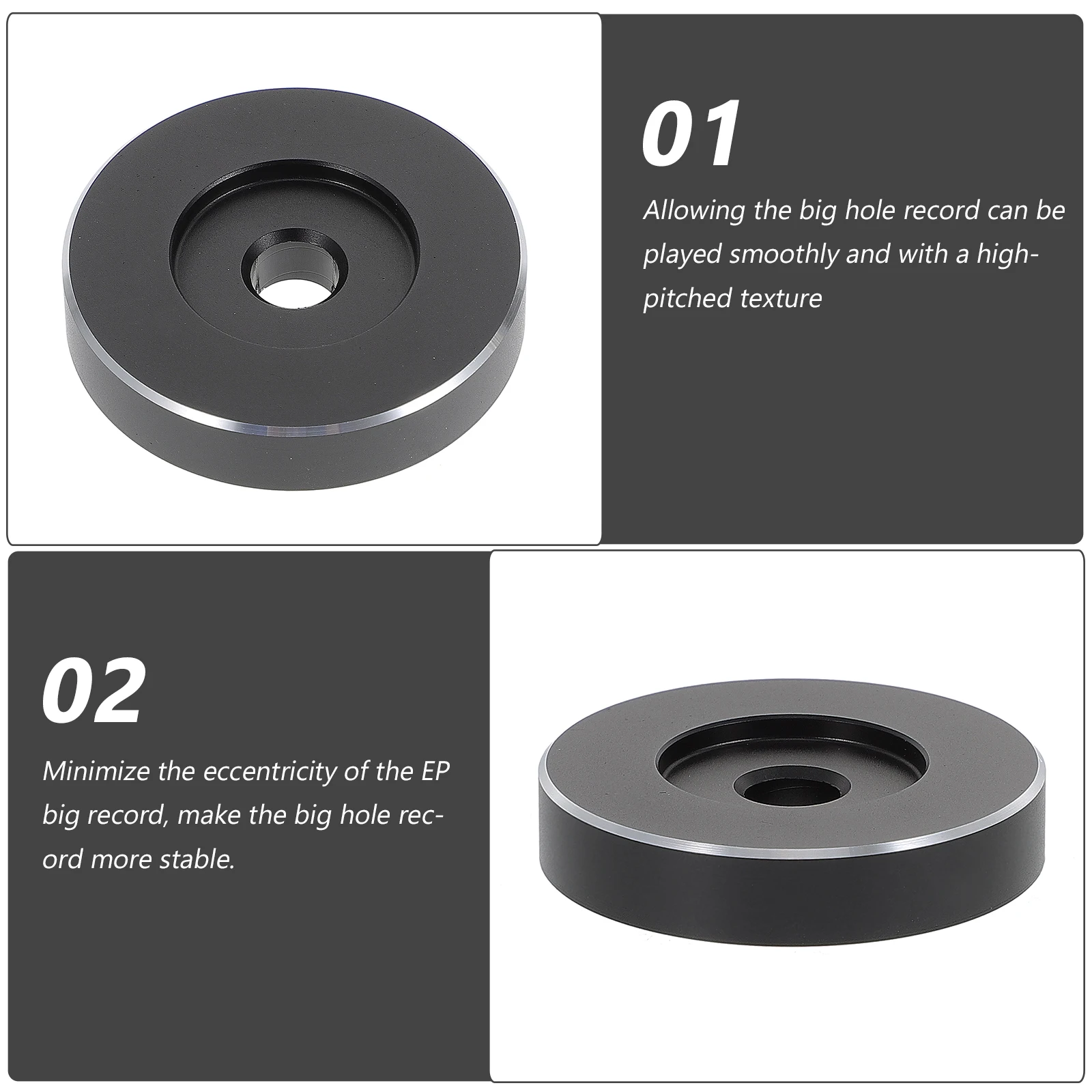 Aluminum Turntable Adapter for Vinyl Record Accessories 45 Smooth Playback High Quality Craftsmanship
Aluminum Turntable Adapter for Vinyl Record Accessories 45 Smooth Playback High Quality Craftsmanship