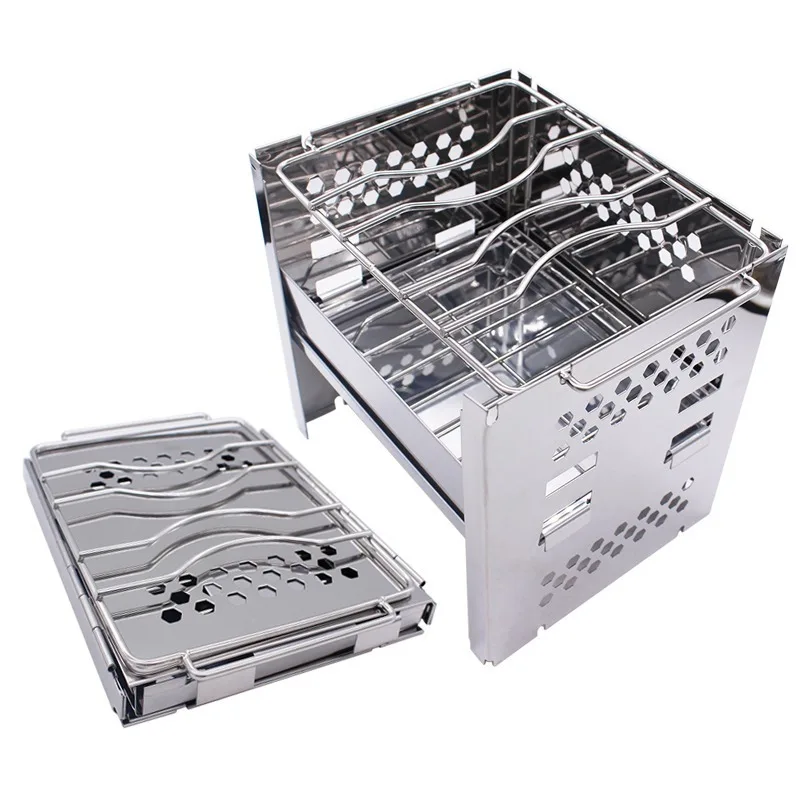 Multifunctional Collapsible Wood Burning Stove for Outdoor Backpacking Hiking BBQ
Multifunctional Collapsible Wood Burning Stove for Outdoor Backpacking Hiking BBQ
