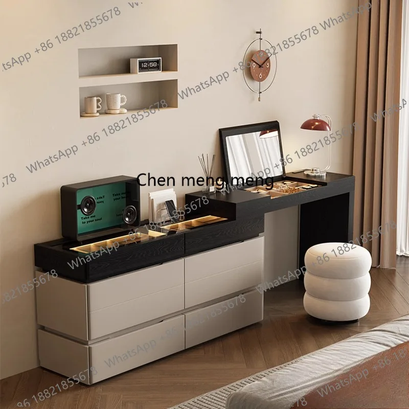 Italian minimalist dresser chest cabinet integrated modern bedroom simple end of bed makeup table storage cabinet
Italian minimalist dresser chest cabinet integrated modern bedroom simple end of bed makeup table storage cabinet