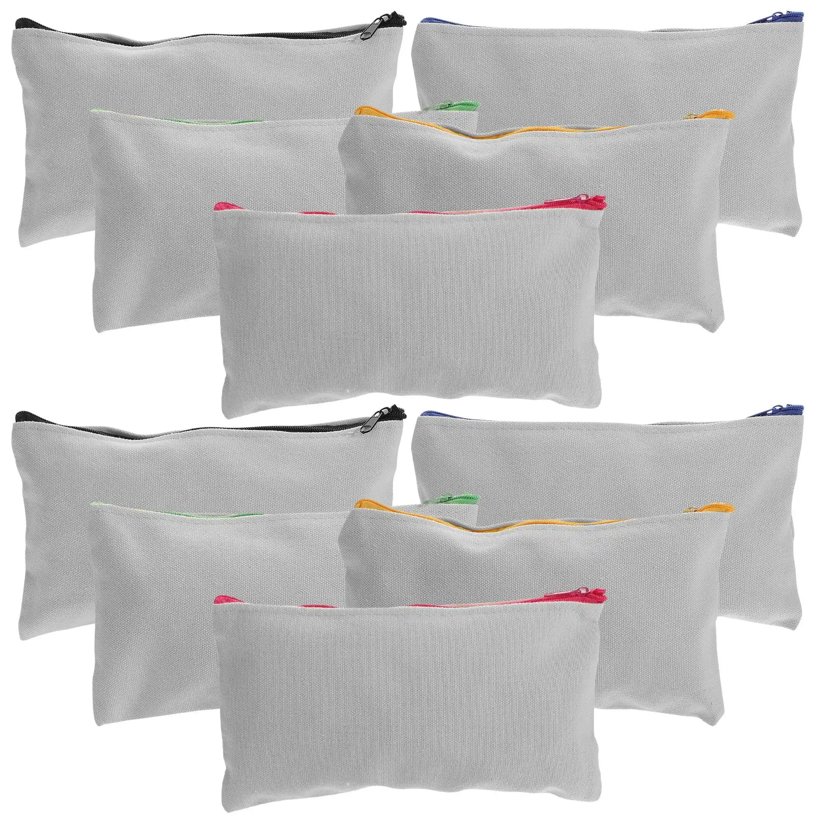 15 Pcs Canvas Zipper Pouch 12cmx21cm DIY Heat Transfer Makeup Bag Graffiti Pencil Case Small Travel Student Supplies Storage
15 Pcs Canvas Zipper Pouch 12cmx21cm DIY Heat Transfer Makeup Bag Graffiti Pencil Case Small Travel Student Supplies Storage