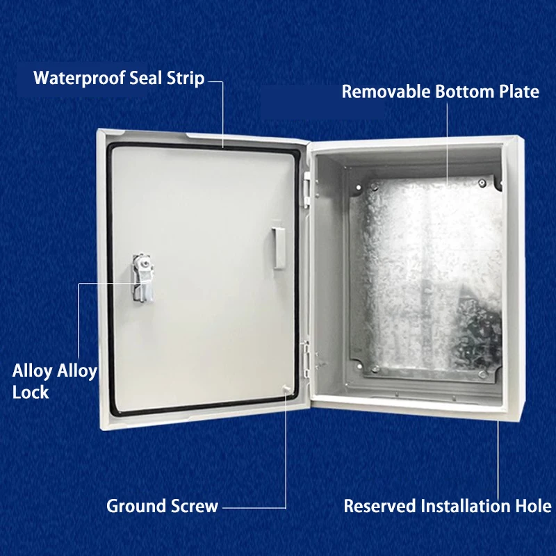 Indoor electrical box distribution box, household electrical cabinet, outdoor waterproof control box, metal-cased electrical box
Indoor electrical box distribution box, household electrical cabinet, outdoor waterproof control box, metal-cased electrical box