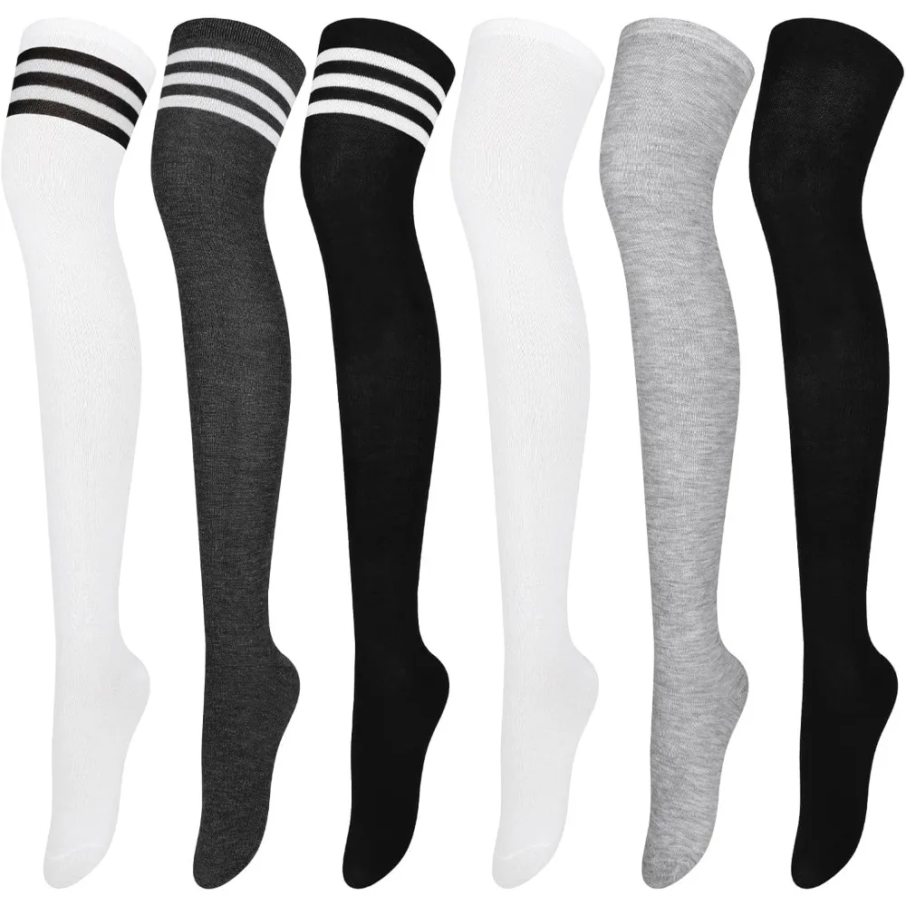 Women's 6 Pairs Over The Knee Thigh High Socks, Warm Boot Stockings & Leg Warmers for Daily Wear Cosplay Winter
Women's 6 Pairs Over The Knee Thigh High Socks, Warm Boot Stockings & Leg Warmers for Daily Wear Cosplay Winter