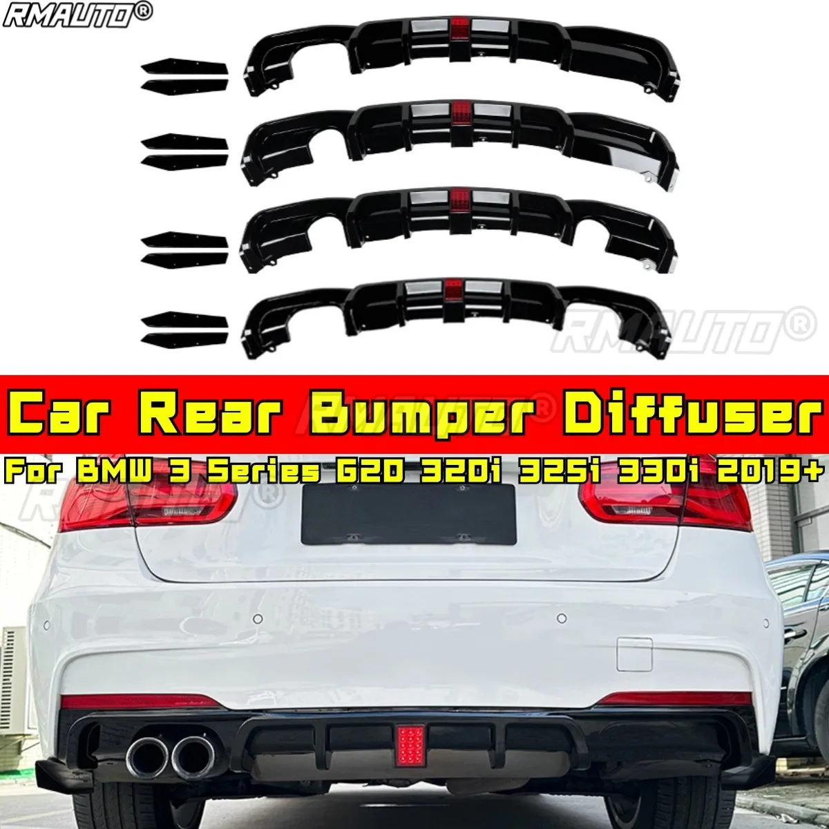 For BMW 3 Series F30 MT Rear Bumper Diffuser Lip Apron Rear Bumper Spoiler for BMW 3 Series F30 MT 2013-2019 Car Accessories
For BMW 3 Series F30 MT Rear Bumper Diffuser Lip Apron Rear Bumper Spoiler for BMW 3 Series F30 MT 2013-2019 Car Accessories