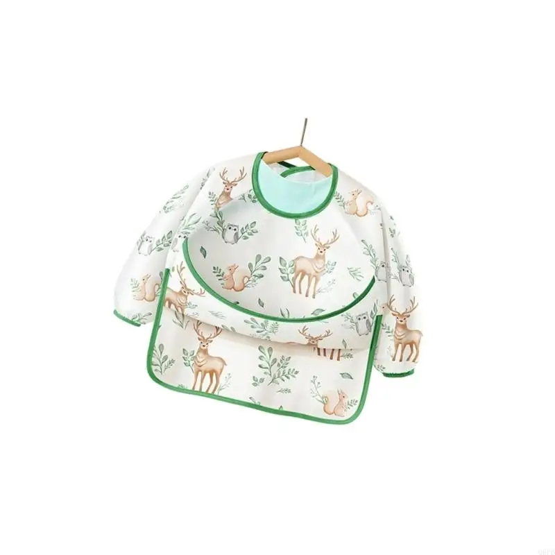 Baby Coverall Bib Infant Mess Proof Bib Waterproof Feeding Apron Bib for Toddlers Newborn Long Sleeve Weaning Bib
Baby Coverall Bib Infant Mess Proof Bib Waterproof Feeding Apron Bib for Toddlers Newborn Long Sleeve Weaning Bib