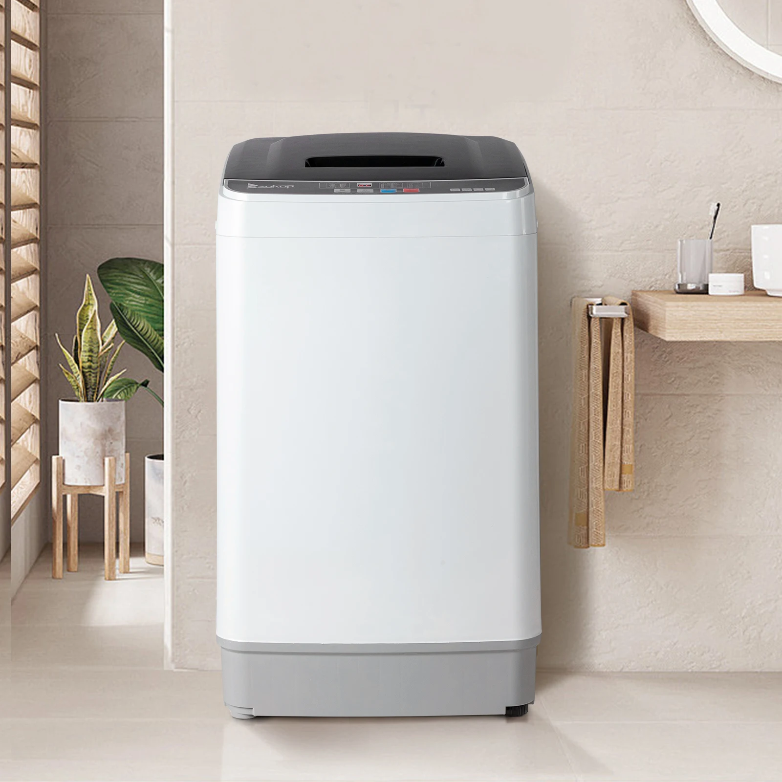 Full-Automatic Washing Machine Top Load Portable Compact Laundry Washer Spin with Drain Pump,10 programs 8 Water Level Selections with LED Display 17.8 Lbs Capacity, black
Full-Automatic Washing Machine Top Load Portable Compact Laundry Washer Spin with Drain Pump,10 programs 8 Water Level Selections with LED Display 17.8 Lbs Capacity, black