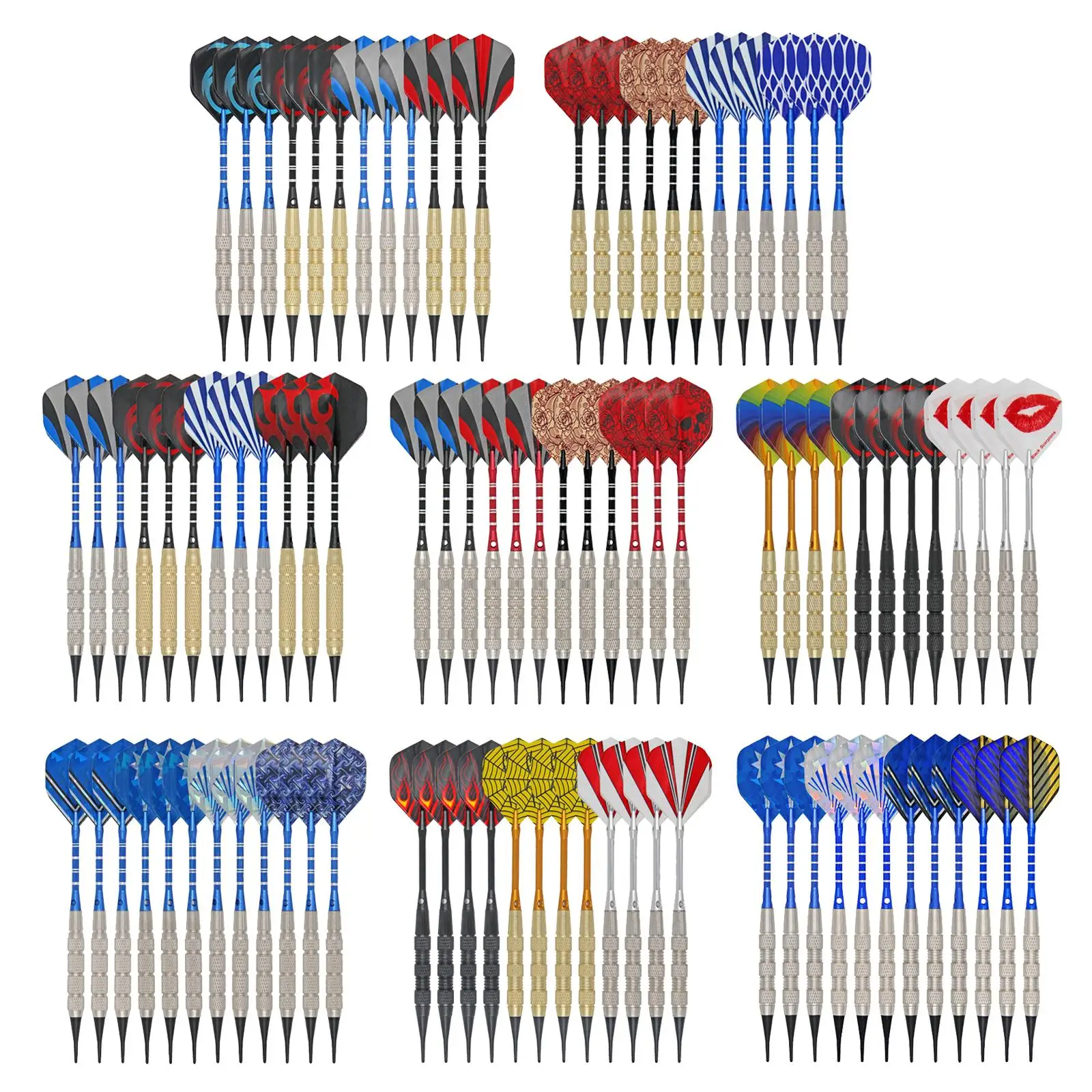 12Pcs Shaft Darts with 100 Pcs Replacement Dart Tip, 20 Pcs O Ring, 9 Pcs Dart , Wrench Tool
12Pcs Shaft Darts with 100 Pcs Replacement Dart Tip, 20 Pcs O Ring, 9 Pcs Dart , Wrench Tool