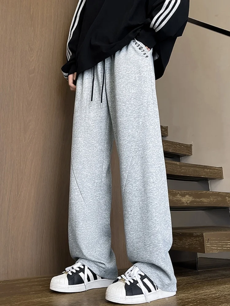 Heavyweight Men's Sweatpants 2025 New Spring Digital Print Wide Leg Pants Teenage Dstring Elastic Waist Floor-Length Pants
Heavyweight Men's Sweatpants 2025 New Spring Digital Print Wide Leg Pants Teenage Dstring Elastic Waist Floor-Length Pants