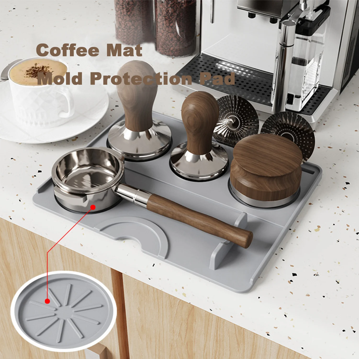 Silicone Coffee Tamper Mat Anti Slip Filling Corner Cushion Coffee Tamping Pad Used Sor Mold Protection
Silicone Coffee Tamper Mat Anti Slip Filling Corner Cushion Coffee Tamping Pad Used Sor Mold Protection