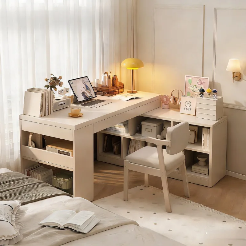 Corner Computer Desk Bookshelf Integrated Table L-shaped Desk Student Home Study Writing Desk Corner Bedroom Office Dresser
Corner Computer Desk Bookshelf Integrated Table L-shaped Desk Student Home Study Writing Desk Corner Bedroom Office Dresser