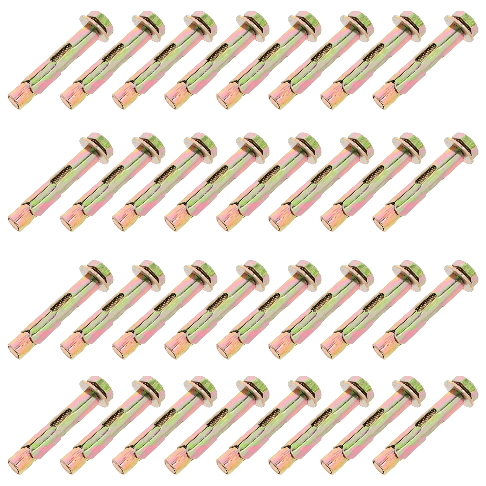 50pcs Expansion Bolts Heavy Duty Carbon Steel Fasteners for Concrete Walls Anchors Screw Assortment Kit Design
50pcs Expansion Bolts Heavy Duty Carbon Steel Fasteners for Concrete Walls Anchors Screw Assortment Kit Design