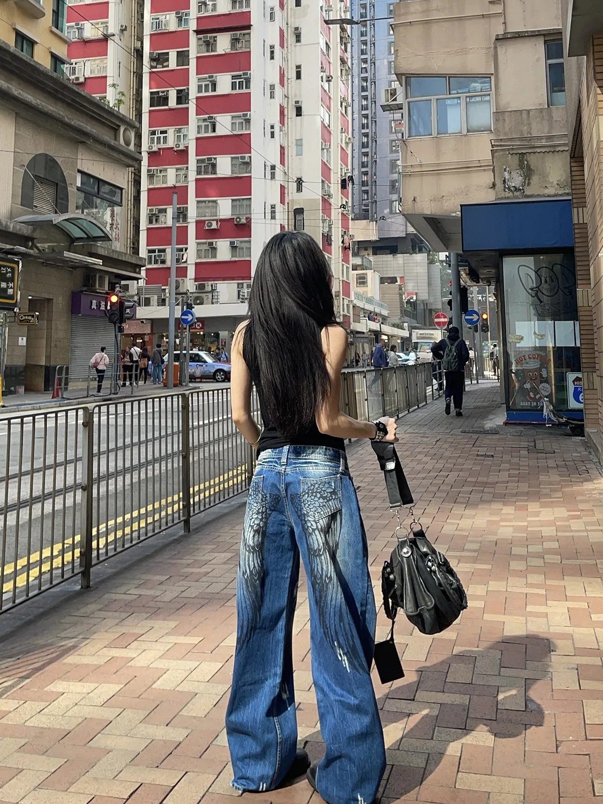 ICVIBE Wing Series Low Waist Loose Straight Leg Jeans Women's Cotton Denim Butt Enhancing Classic Button Closure
ICVIBE Wing Series Low Waist Loose Straight Leg Jeans Women's Cotton Denim Butt Enhancing Classic Button Closure