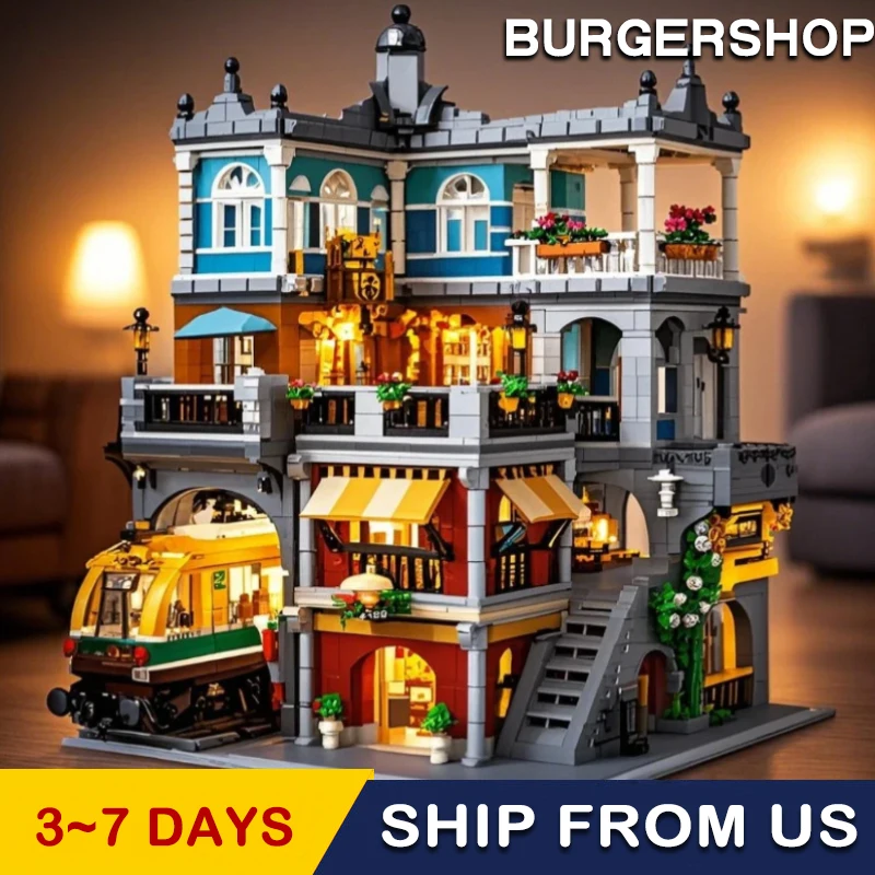 В наличии Creative Expert BurgerShop Строительные блоки City Street View Сборная модель DIY Настольные украшения Игрушки для взрослых 3289 шт.
В наличии Creative Expert BurgerShop Строительные блоки City Street View Сборная модель DIY Настольные украшения Игрушки для взрослых 3289 шт.