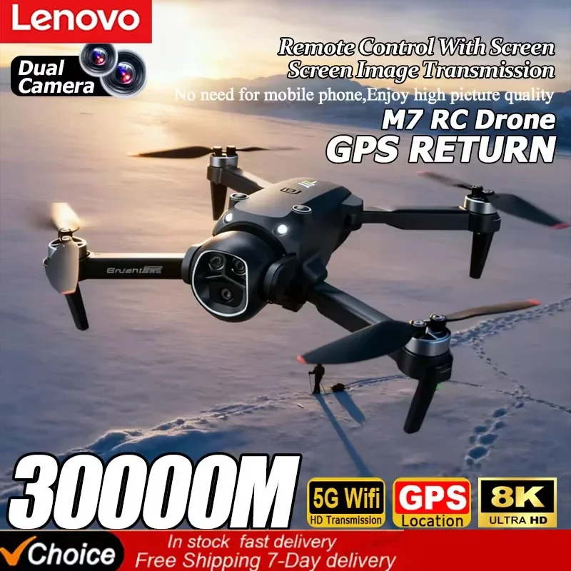 Lenovo M7 RC 8K Drone HD Dual Camera Professional Aerial Photography Quadcopter Portable Foldable Remote Control Aircraft WiFi
Lenovo M7 RC 8K Drone HD Dual Camera Professional Aerial Photography Quadcopter Portable Foldable Remote Control Aircraft WiFi