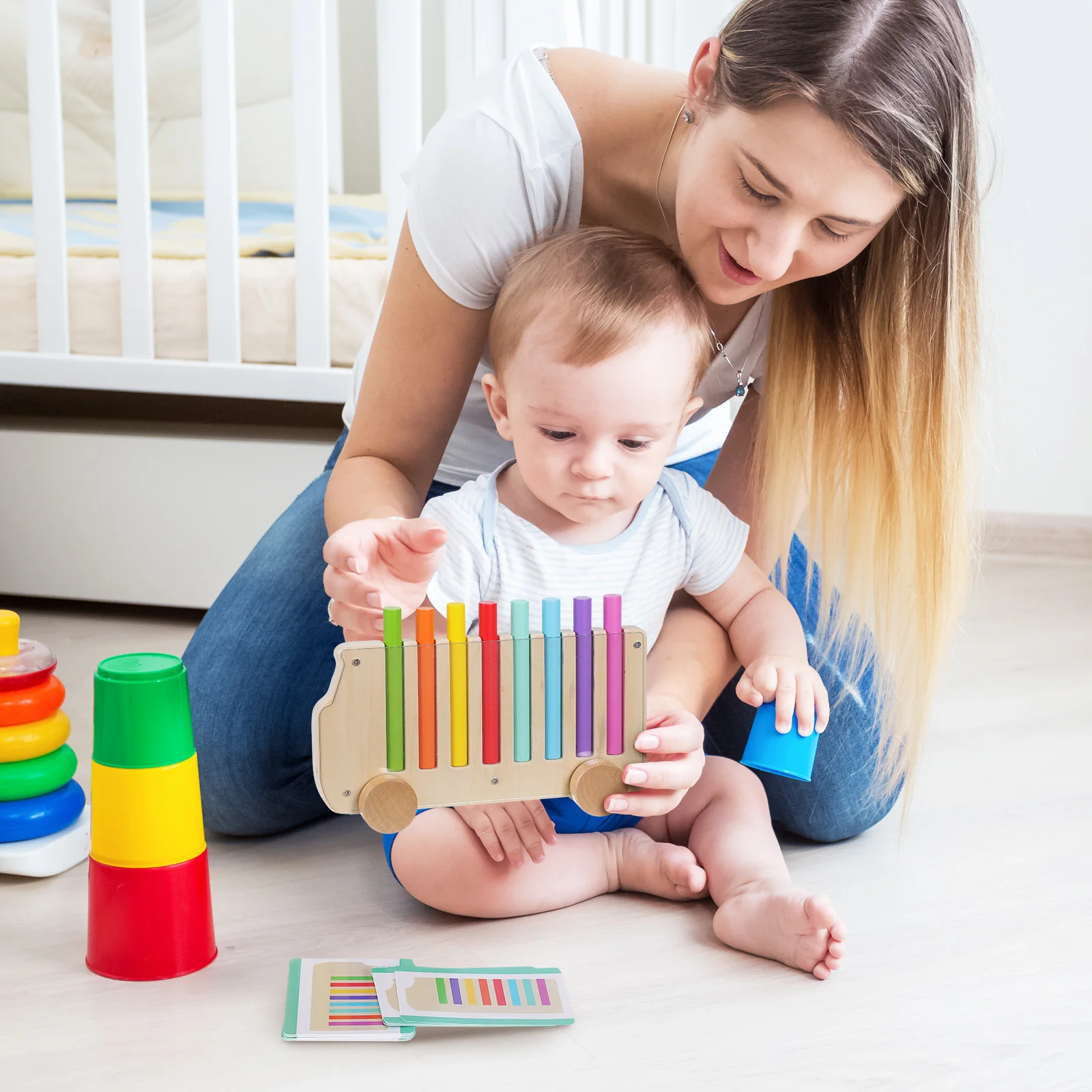 1 set 1 Set Wooden Matching Montessori Stick Game For Toddlers Kids Color Recognition Sorting Activity Sensory Learning Puzzle
1 set 1 Set Wooden Matching Montessori Stick Game For Toddlers Kids Color Recognition Sorting Activity Sensory Learning Puzzle
