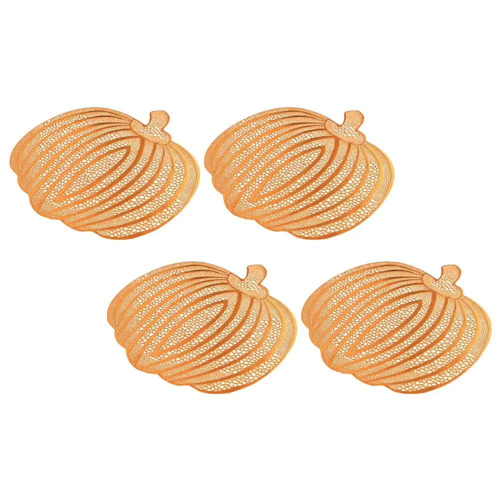 4Pcs Pumpkin Shaped Placemats Fine Workmanship Anti-Scald Tableware Pads Festival Supplies Pumpkin Placemats Place Mats
4Pcs Pumpkin Shaped Placemats Fine Workmanship Anti-Scald Tableware Pads Festival Supplies Pumpkin Placemats Place Mats