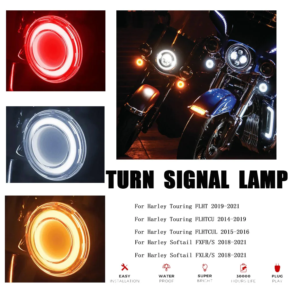 Motorcycle Lighting Accessories Bullet head LED front and rear Turn Signal Lamp For Harley Touring & Trike
Motorcycle Lighting Accessories Bullet head LED front and rear Turn Signal Lamp For Harley Touring & Trike