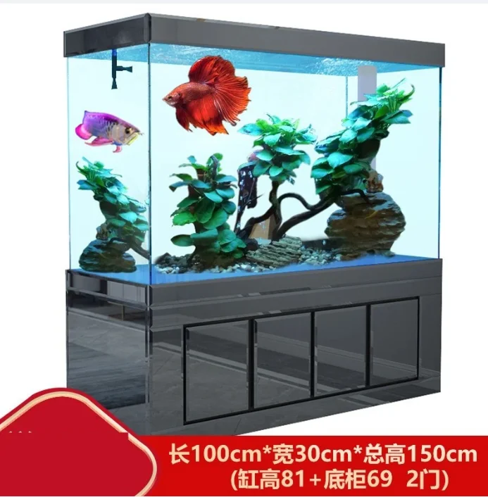 A7 Floor Fish Tank Wall Filter Living Room Ultra Clear Household Large Living Room Fish Tank Glass Aquarium
A7 Floor Fish Tank Wall Filter Living Room Ultra Clear Household Large Living Room Fish Tank Glass Aquarium