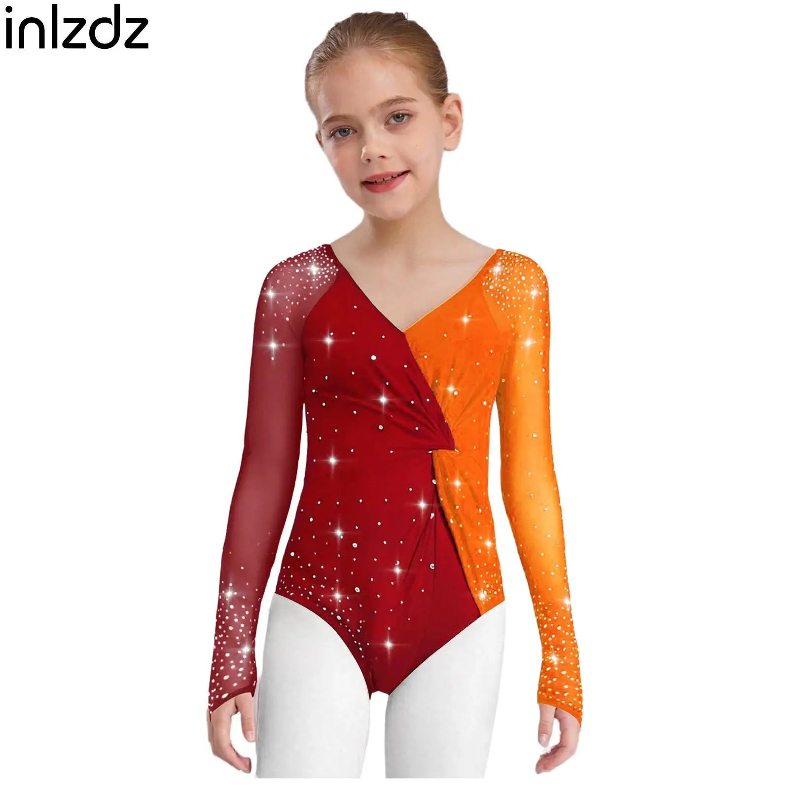 Fancy Figure Skating Dance Leotard for Kid Girl Yoga Clothes Long SleevesRhinestones Ballet Gymnastics Bodysuits Party Dancewear
Fancy Figure Skating Dance Leotard for Kid Girl Yoga Clothes Long SleevesRhinestones Ballet Gymnastics Bodysuits Party Dancewear