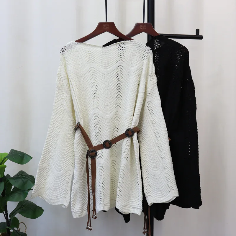 2024 women's Autumn New Thin Stylish Waist Cinching Knitted Sweater Top Korean Version Loose Soft Sticky Sweater Pullover
2024 women's Autumn New Thin Stylish Waist Cinching Knitted Sweater Top Korean Version Loose Soft Sticky Sweater Pullover