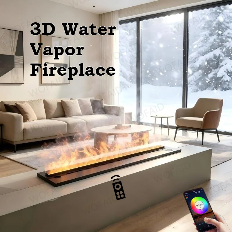 3D Water Vapor Fireplace,120cm Freestanding,Realistic Flame,Remote,Timer,Overheat & Tip-Over Protection fire place firepit
3D Water Vapor Fireplace,120cm Freestanding,Realistic Flame,Remote,Timer,Overheat & Tip-Over Protection fire place firepit