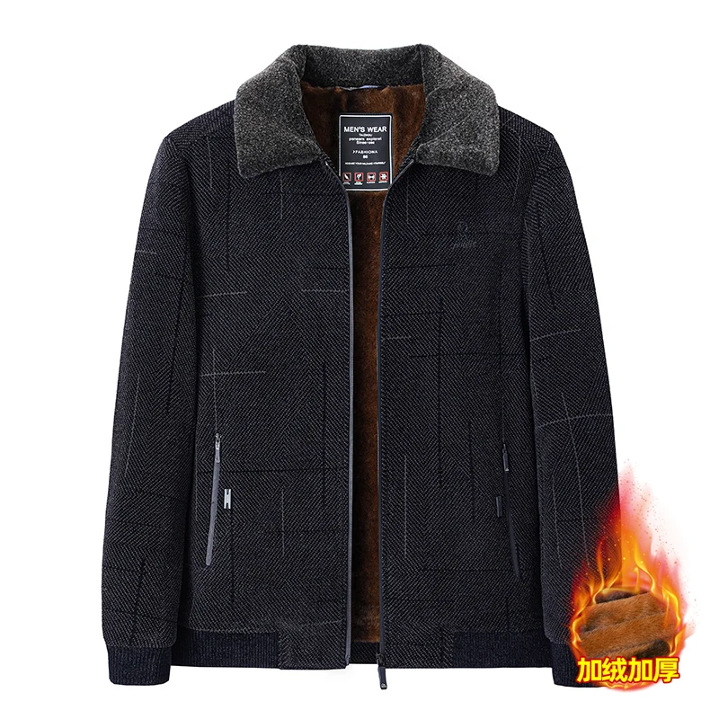 Velvet Jacket Middle-aged Men's Casual Top Jacket Men's Winter New Jacket Middle-aged and Elderly Winter Clothes with Thick
Velvet Jacket Middle-aged Men's Casual Top Jacket Men's Winter New Jacket Middle-aged and Elderly Winter Clothes with Thick
