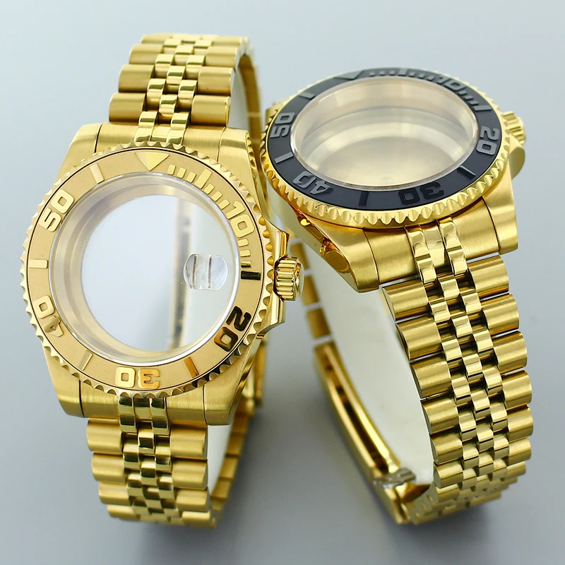 40mm stainless steel watch case bracelet sapphire glass ceramic bezel For NH35 NH36 NH34 Miyota8215 Eta2824 Automatic Movt YACHT
40mm stainless steel watch case bracelet sapphire glass ceramic bezel For NH35 NH36 NH34 Miyota8215 Eta2824 Automatic Movt YACHT