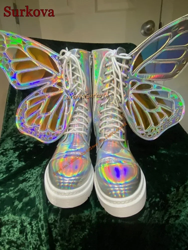Fantasy Butterfly Wings Short Boots Non-Slip Lace-Up Shiny Flat Bottom Women'S Boots Fashionable Lolita Mid-Calf Short Boots 40
Fantasy Butterfly Wings Short Boots Non-Slip Lace-Up Shiny Flat Bottom Women'S Boots Fashionable Lolita Mid-Calf Short Boots 40