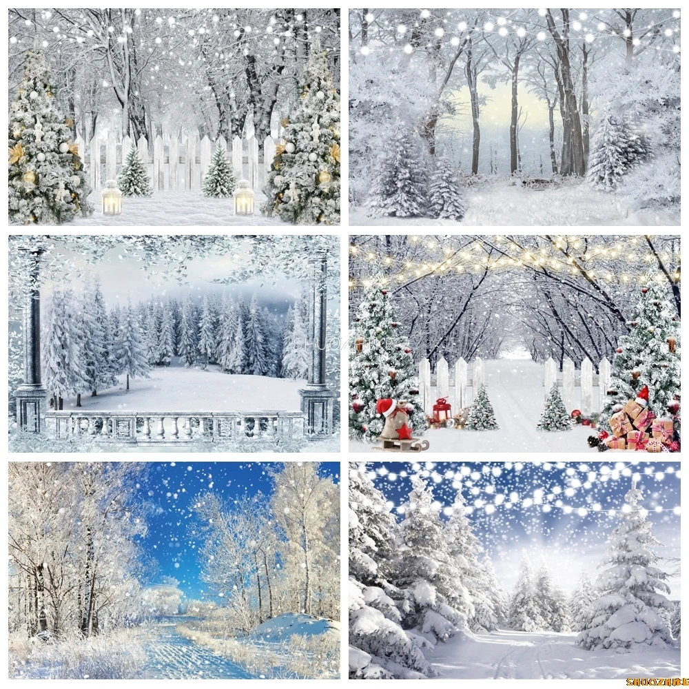 Winter Snow Forest Nature Landscape Backdrop Snowflake Christmas Snowman Xmas Tree Baby Portrait Photography Backgound Decor
Winter Snow Forest Nature Landscape Backdrop Snowflake Christmas Snowman Xmas Tree Baby Portrait Photography Backgound Decor
