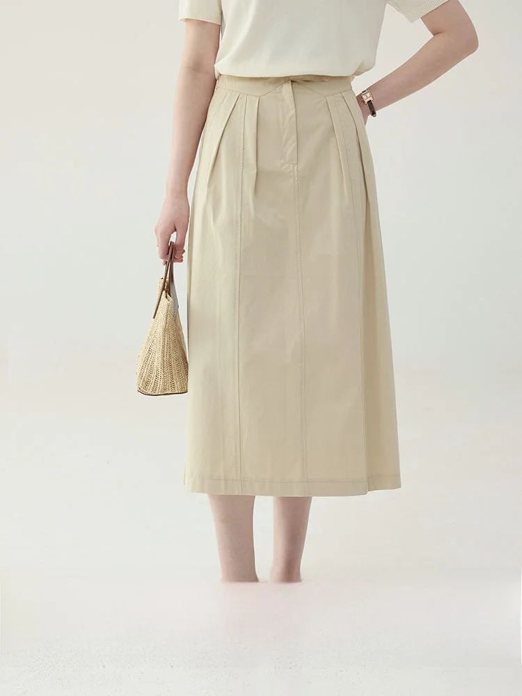 AMUU High Waist Midi A-Line Skirt Casual Style Women's Premium Fashion Spring Summer Cotton Umbrella Skirt
AMUU High Waist Midi A-Line Skirt Casual Style Women's Premium Fashion Spring Summer Cotton Umbrella Skirt