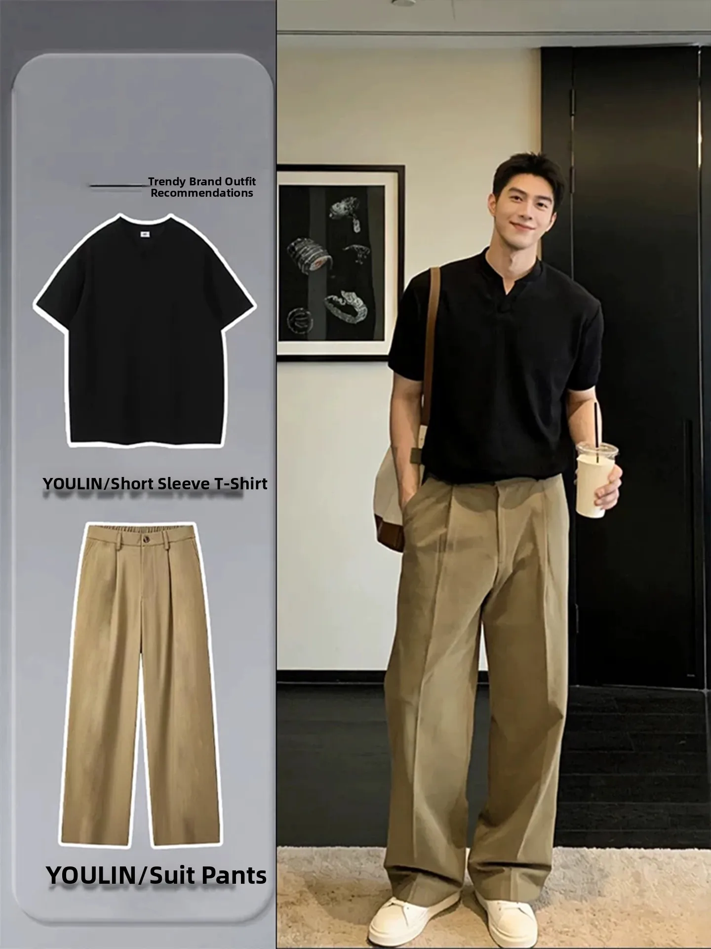 Summer Fashion Set Cool Handsome Short Sleeve Trendy Brand Casual High-End Feeling Leisure Stylish Teenage Polyeste...
Summer Fashion Set Cool Handsome Short Sleeve Trendy Brand Casual High-End Feeling Leisure Stylish Teenage Polyeste...