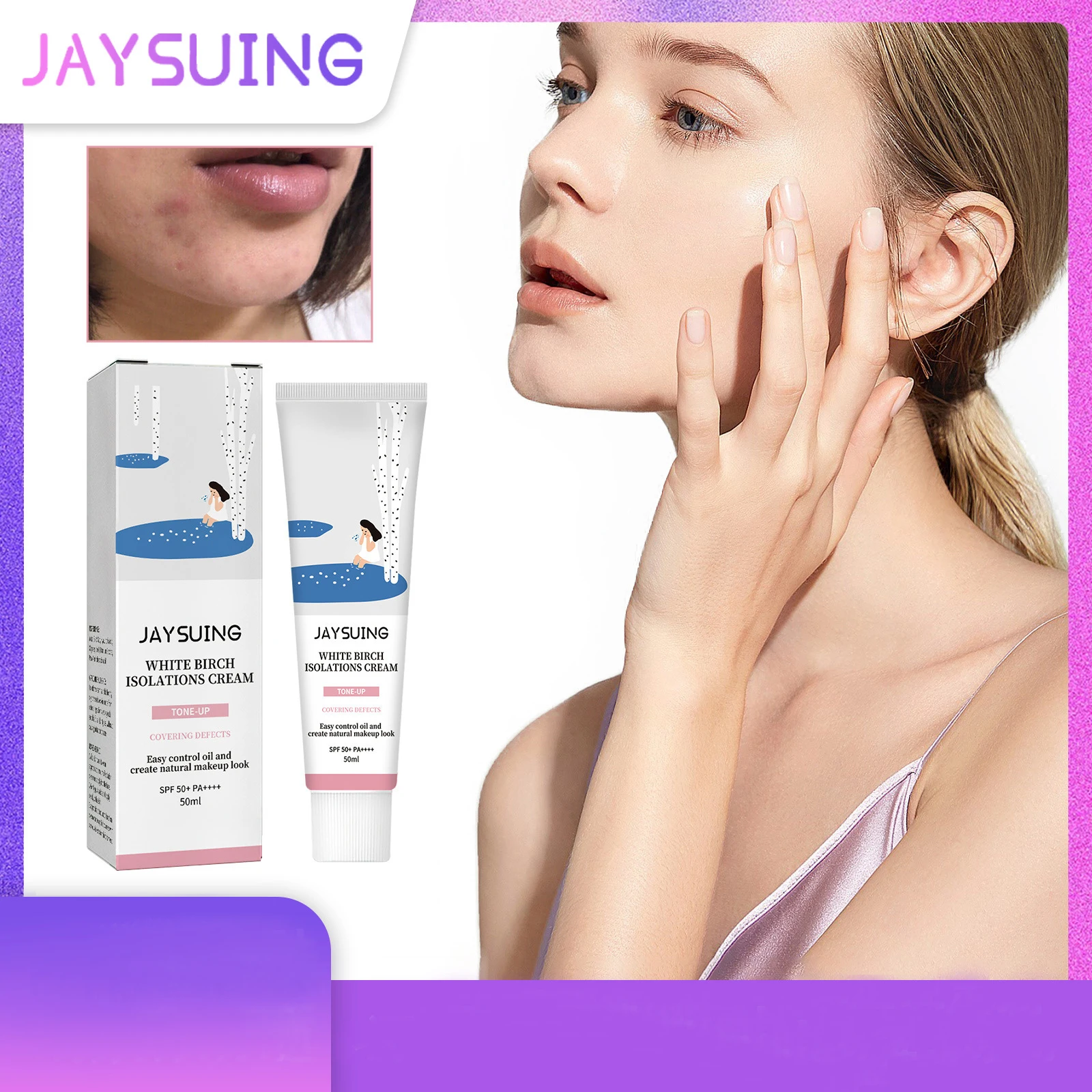 Isolation and protection cream Moisturizing refreshing concealer UV protection even skin color protection cream in summer
Isolation and protection cream Moisturizing refreshing concealer UV protection even skin color protection cream in summer