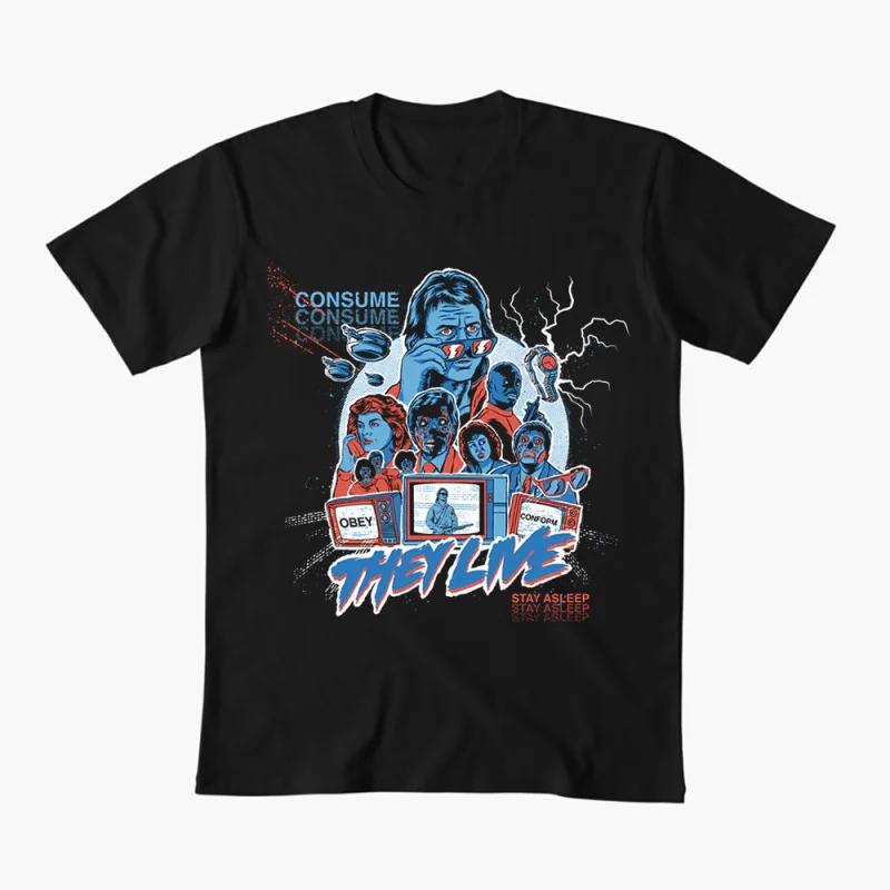 0529 Retro Sic-Fi They Live Gift T Shirt John Carpenter Vintage Horror movie Alien film Graphic clothes US Size Tee S-6XL
0529 Retro Sic-Fi They Live Gift T Shirt John Carpenter Vintage Horror movie Alien film Graphic clothes US Size Tee S-6XL