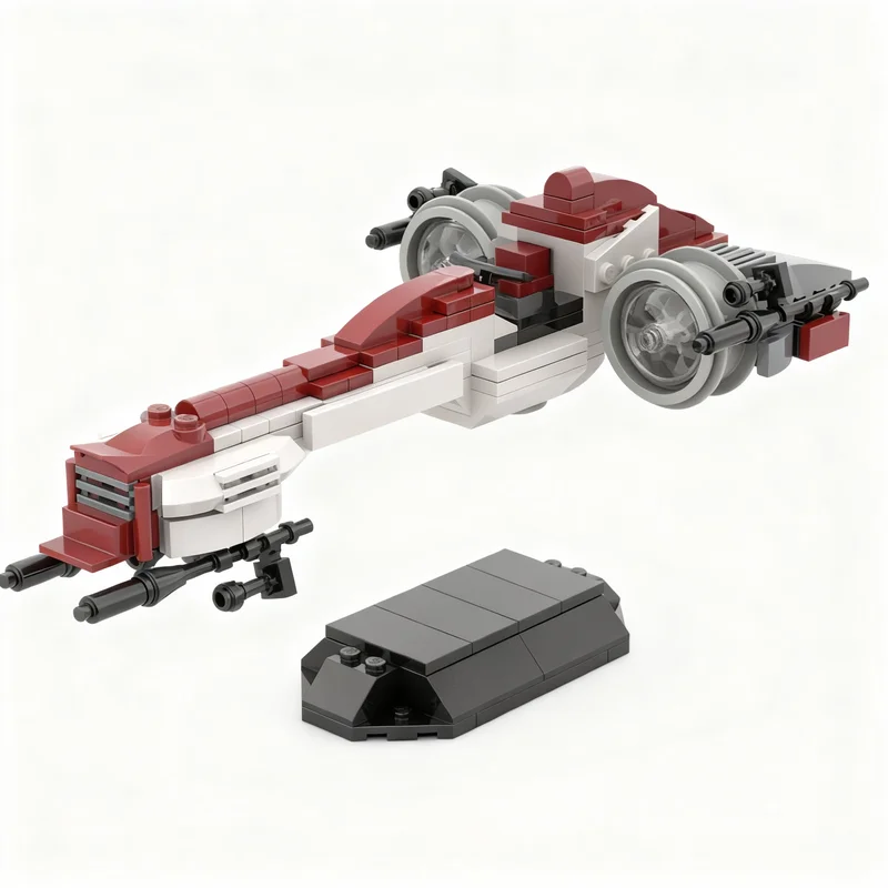 214pcs MOC BARC Speeder Rotating Stand Star Battle Model Building Blocks Construction Toy Christmas Gifts DIY Creative Idea
214pcs MOC BARC Speeder Rotating Stand Star Battle Model Building Blocks Construction Toy Christmas Gifts DIY Creative Idea
