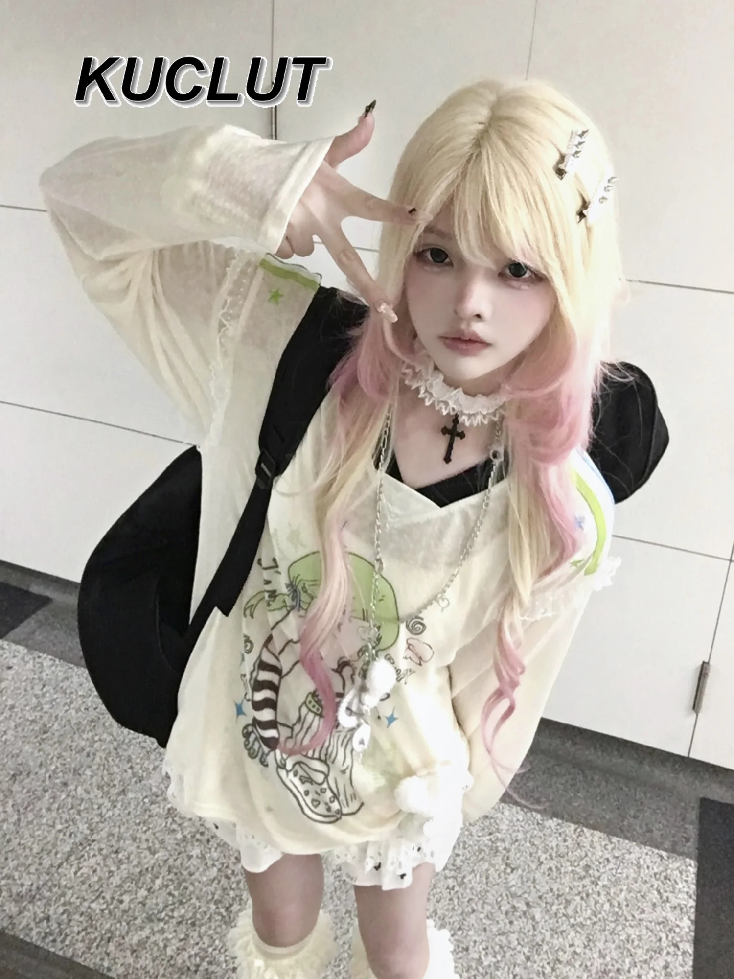 Loose T-Shirt Japanese Style Summer Autumn Sweet and Cute Versatile Casual Tees Fashion V Neck Tees Women's Long Sleeve Tops
Loose T-Shirt Japanese Style Summer Autumn Sweet and Cute Versatile Casual Tees Fashion V Neck Tees Women's Long Sleeve Tops