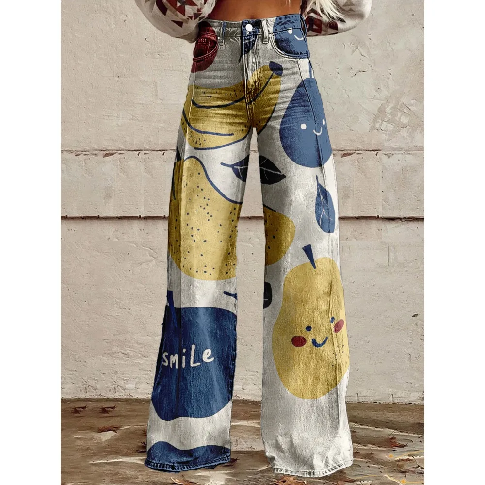 Женские широкие брюки с принтом грейпфрута, апельсина и лимона, брюки-клеш с высокой талией, разноцветные летние праздничные брюки с фруктами
Женские широкие брюки с принтом грейпфрута, апельсина и лимона, брюки-клеш с высокой талией, разноцветные летние праздничные брюки с фруктами