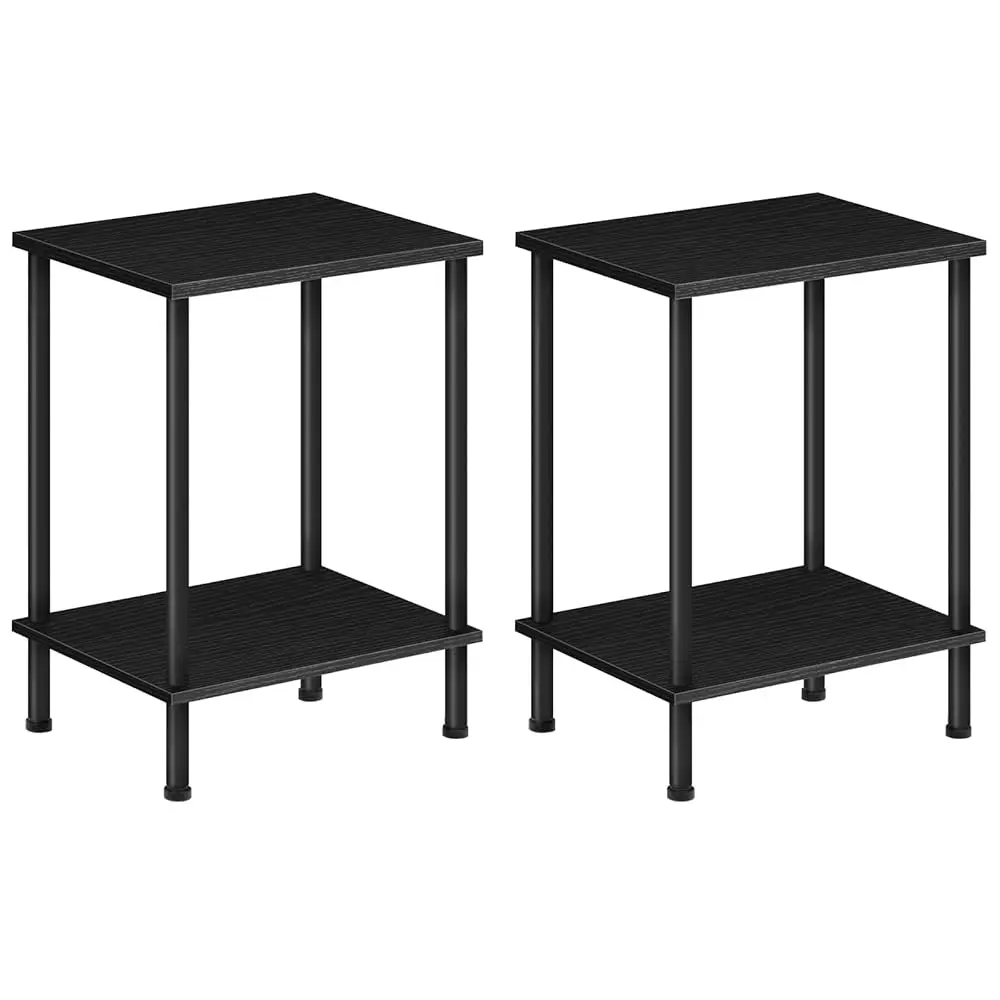 End Table Set Of 2, Small Side Table, Nightstand With 2-Layer Storage Shelves, Sofa Table For Small Spaces, Living Room, 
End Table Set Of 2, Small Side Table, Nightstand With 2-Layer Storage Shelves, Sofa Table For Small Spaces, Living Room,