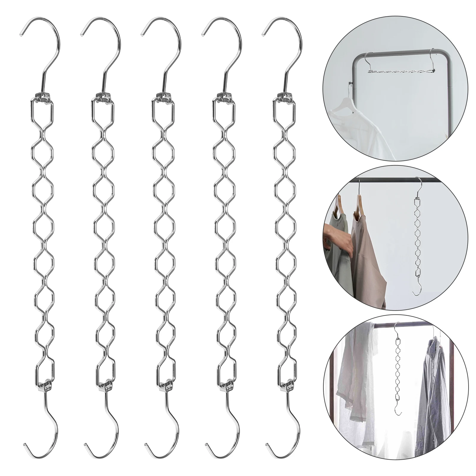 5 pcs 360° Rotating 8-Hole Space Saving Hangers Carbon Steel Closet Organizer For Dorm Room Multi Functional Pants Necklace
5 pcs 360° Rotating 8-Hole Space Saving Hangers Carbon Steel Closet Organizer For Dorm Room Multi Functional Pants Necklace