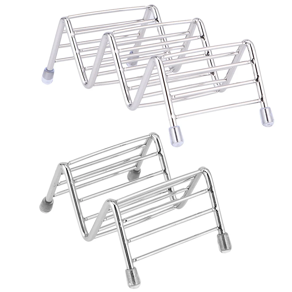 2pcs Stainless Steel Holders Burritos Stands For Home Kitchen Silver Flip Design Easy Clean Taco Rack Tortilla Roll Rack Kitchen
2pcs Stainless Steel Holders Burritos Stands For Home Kitchen Silver Flip Design Easy Clean Taco Rack Tortilla Roll Rack Kitchen