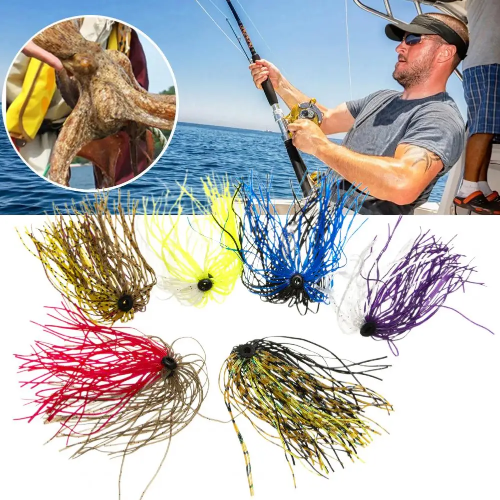 6Pcs Silicone Skirt Kit 50 Strands DIY Trolling Fishing Lure Spinnerbait Octopus Squid Jig Skirt Replacement Fishing Accessories
6Pcs Silicone Skirt Kit 50 Strands DIY Trolling Fishing Lure Spinnerbait Octopus Squid Jig Skirt Replacement Fishing Accessories